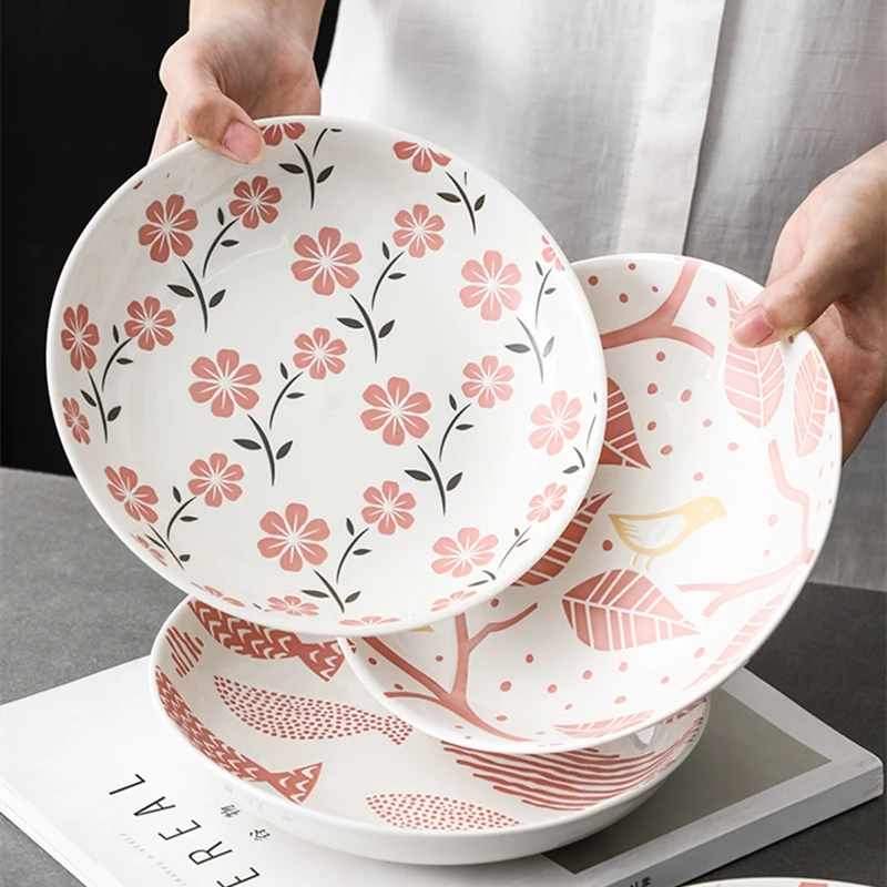 Десертные керамические обеденные тарелки Единорог милая девушка сердце