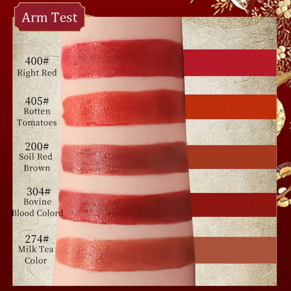 Матовая жидкая губная помада в китайском стиле запрещенный город стойкая