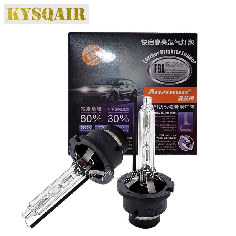 Автомобильная фара KYSQAIR Aozoom D2S 5600K FBL ксеноновая лампа высокой яркости 35 Вт D4S -