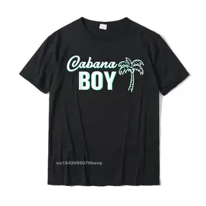 Cabana Boy - Funny Pool Guy Palm T-Shirt Funny Men T Shirts Geek Tops Tees Cotton Group Camisa Sweashirt Clothes