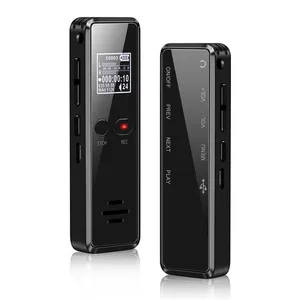 digital voice recorder rechargeable recording pen lcd digital audio recorder recording phone mp3 player built in mic v90 free global shipping