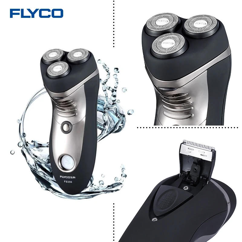 Flyco FS356 перезаряжаемая бритва с 3D плавающим лезвием 110 В Мужская умная
