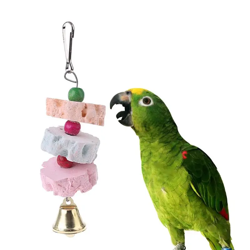 Попугай Зубы шлифовальные игрушки для птиц белок камень кальция жевательные