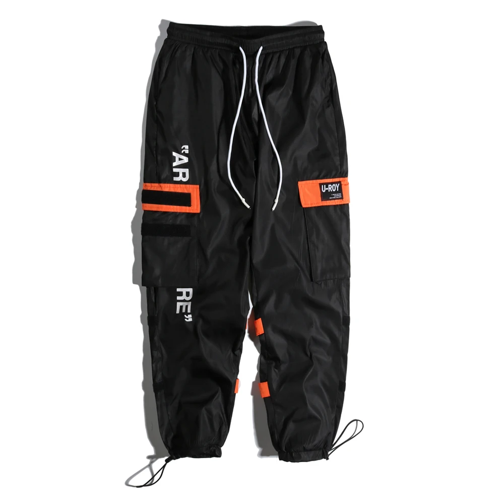 EFUNGAL мужские брюки шаровары с боковыми карманами в стиле хип хоп повседневные для