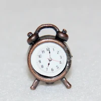 miniature doll house mini vintage style 6 color alarm mini clock decorative small clock