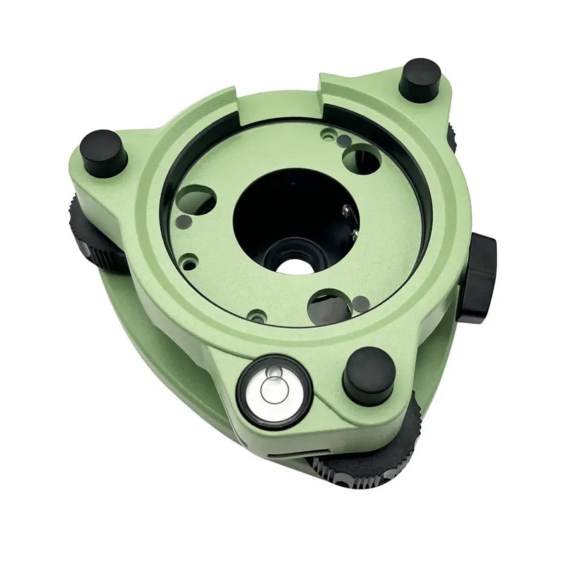 

High quality Green Three-Jaw Tribrach Without Optical Plummet For Total Station survey tools