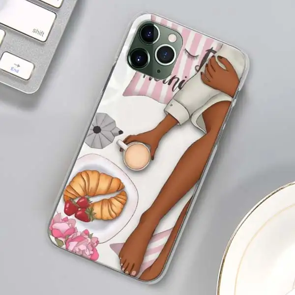 Девушка босс розовый женский телефон чехлы для Apple iPhone 11 Pro Max X XR XS MAX 11 Pro 7 8 6 6s Plus 5 5S SE жесткий чехол - Цвет: H12