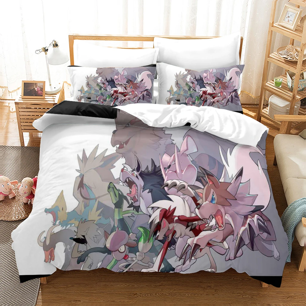 

3D Rose Printed Bed Bedclothes King Size Wedding Decorative Duvet Cover Sheet Pillowcase Romantic Bedding Set For Adults