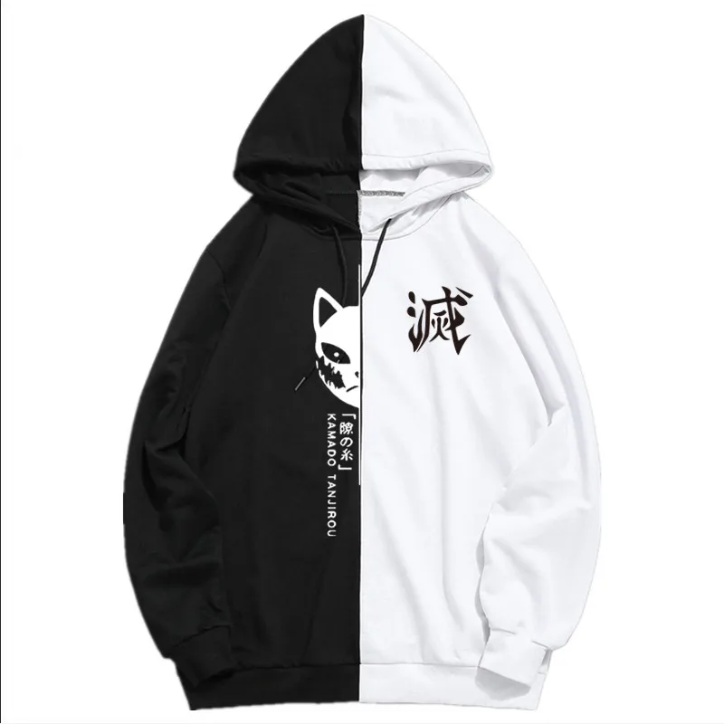 

Summer Anime Demon Slayer Men Sportswear Hoodie Tanjiro Print Printing Double Color Hoodies Sweatshirt Harajuku Thin Clothes