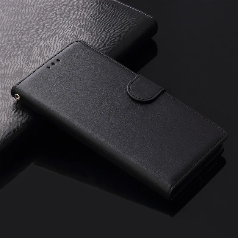 Black Для samsung Galaxy A7 A3 A5 A750 A6 A8 Plus A9 однотонный кожаный чехол-Бумажник откидная крышка слот для карт для Galaxy A3 A5 сумки - Цвет: Black