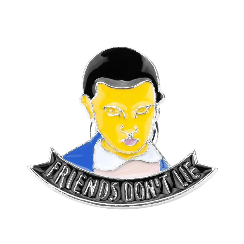 Странные Вещи эмалированные булавки ТВ серии Eleven брошь друзья не лгут значок