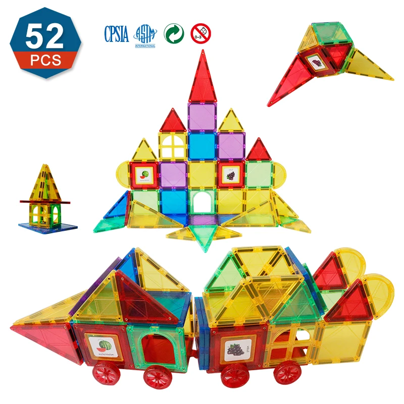Romboss Big Size Magnetic Designer Construction Magnets Building Blocks Sets DIY Tiles Toys for Children Free Shipping | Игрушки и хобби