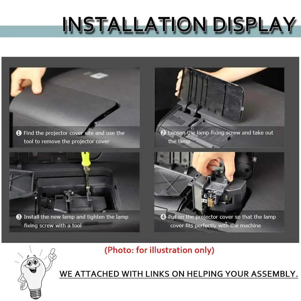 Фото Высококачественная лампа для DLP LCD проектора с OPTOMA X305ST,W305ST,W303ST,GT760,GT760A,DAXSZUST,DAWSZUST №4