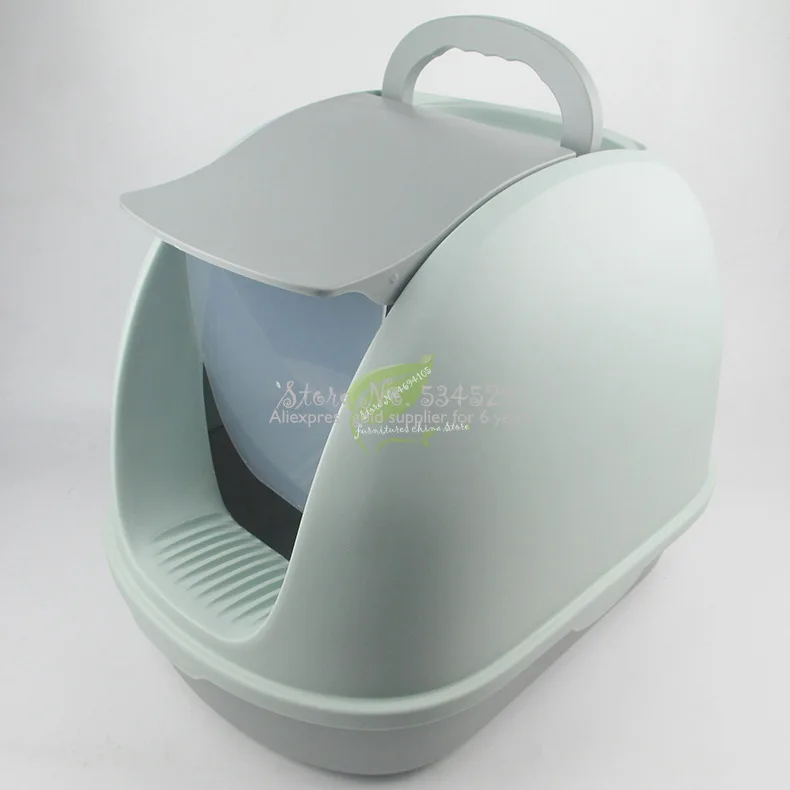 Полностью закрытый кошачий Туалет очень большой дезодорант с защитой от брызг