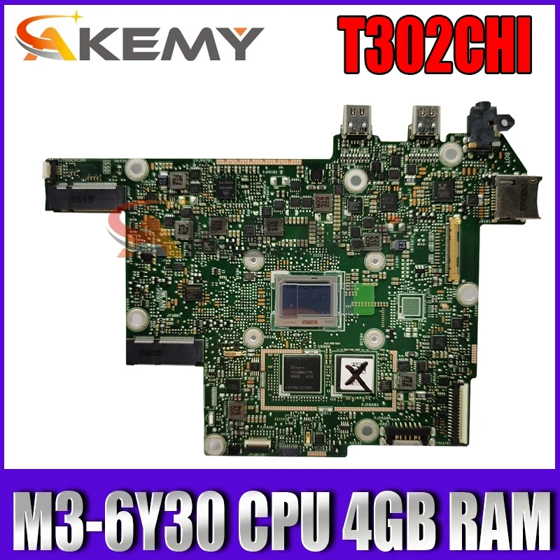 

T302CHI With M3-6Y30 CPU 4GB RAM Mainboard REV 2.0 For ASUS T302CHI T302C T302CHI Laptop Motherboard Tested Well Free Shipping
