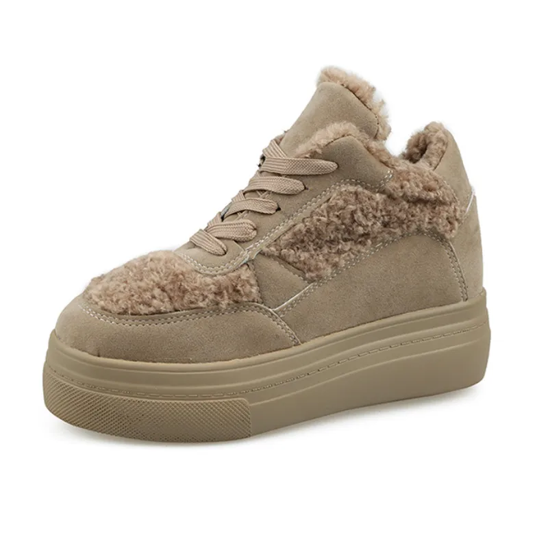 2019 г. обувь зимние теплые женские ботинки на платформе плюшевые повседневные