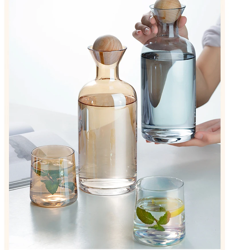 Стеклянный фоточайник My Water Pots необычный чайник холодной воды 1200 мл 1400 с