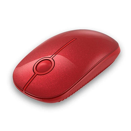 red Jelly Comb Бесшумная беспроводная мышь 1600 dpi Бесшумная оптическая мышь компьютерная мышь для ноутбука 2,4G беспроводная мышь - Цвет: red