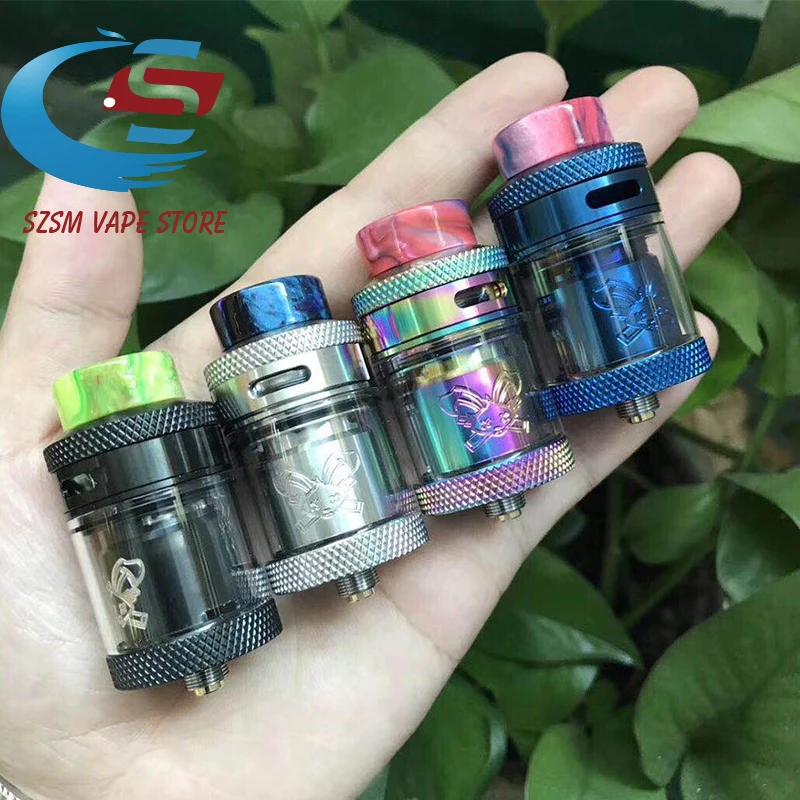 Атомайзер Deadth Rabbit RTA 25 мм 2 мл/4 5 мл rta с баком пузырем одна/двойная катушка