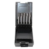 5pcs tungsten carbide burrs set with 14shank double cut extended long carbide rotary files bits for die grinder