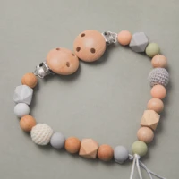 2021 new baby handmade pacifier chain safe teething chain safe teething chain nursing toys gift