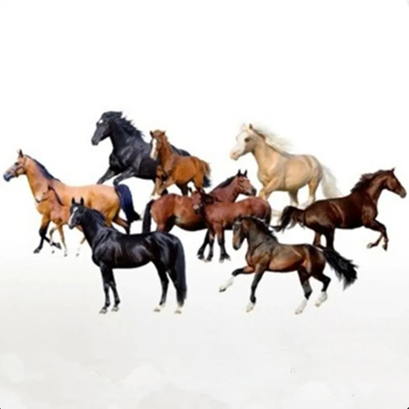 Животное росписи боевой конь 3d Виниловые наклейки на стену для дома гостиная