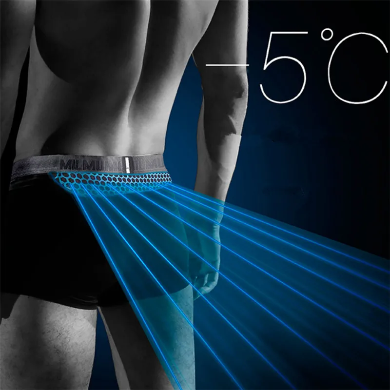 Exit Mens Sweat-wicking Technology Underwear Air Conditioning Ventilation Underpants Super Comfortable Breathable Panties