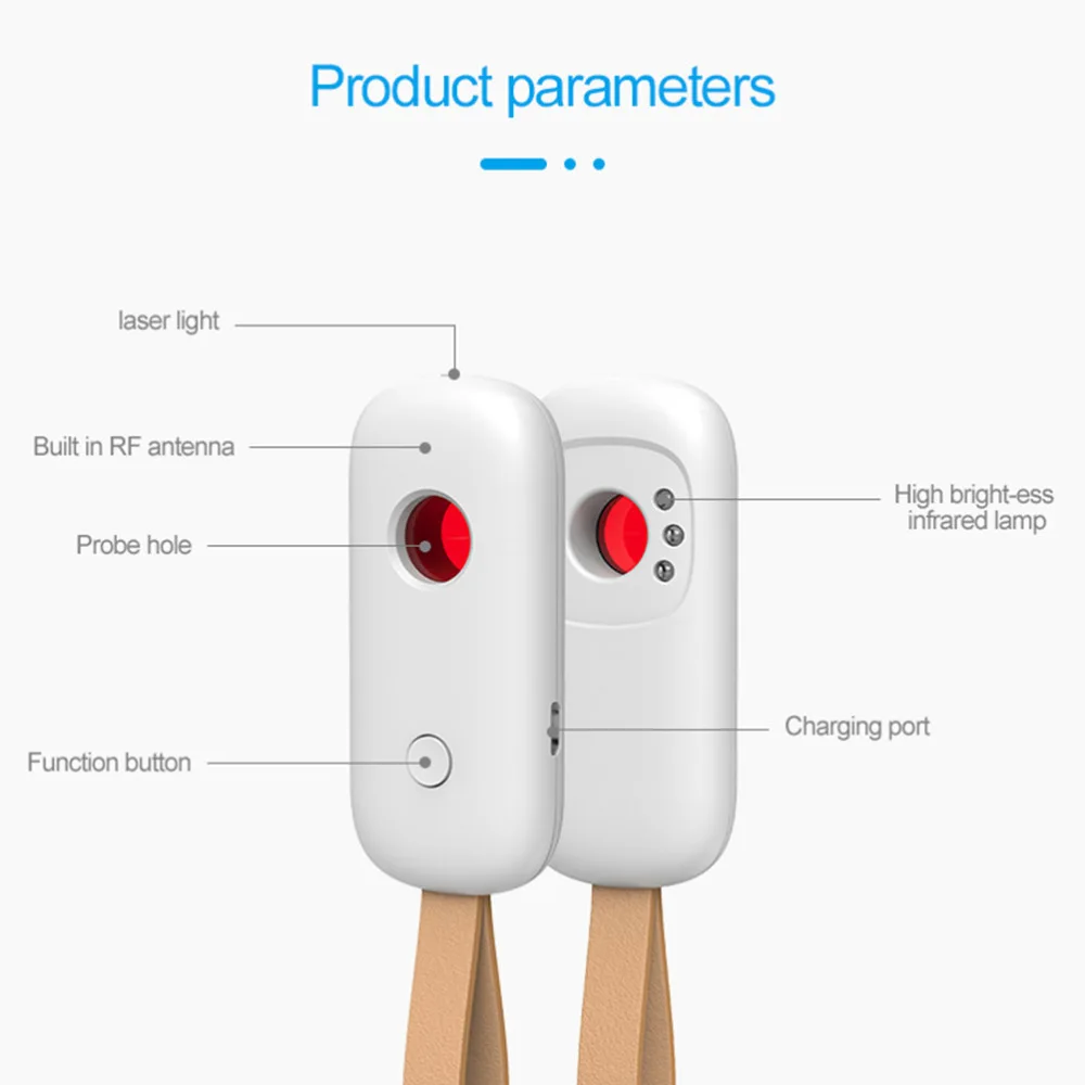 

Portable Anti Spy Detector LED Infrared Signal Detector