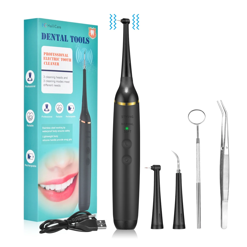 

Dental Scaler Tooth Calculus Remover High Frequency Vibration Oral Irrigator Stains Tartar Remove Teeth Whiten Tools With LED