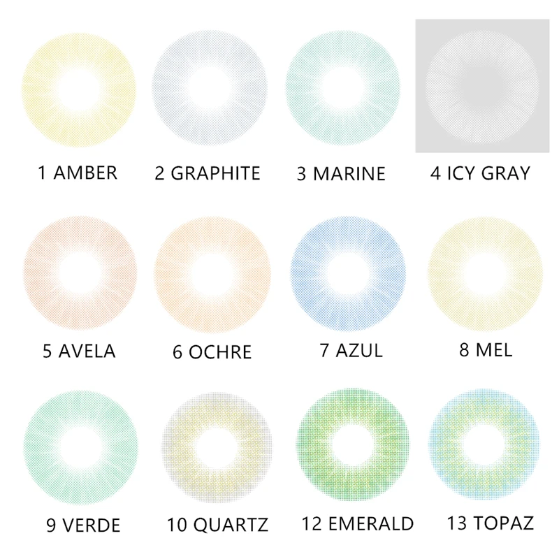 2 шт./пара Цвет контактные линзы естественного яркого косметический для