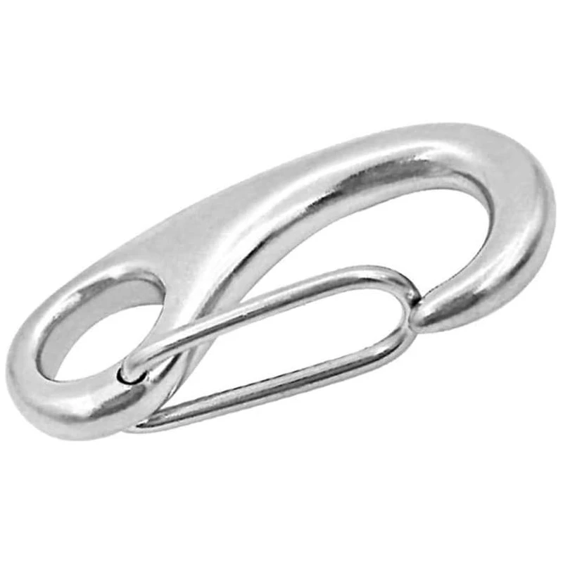 

304 Stainless Steel Shackle, Wire Rope Quick-Hanging Buckle, Oval Spring Shackle, for Rigging, Rope