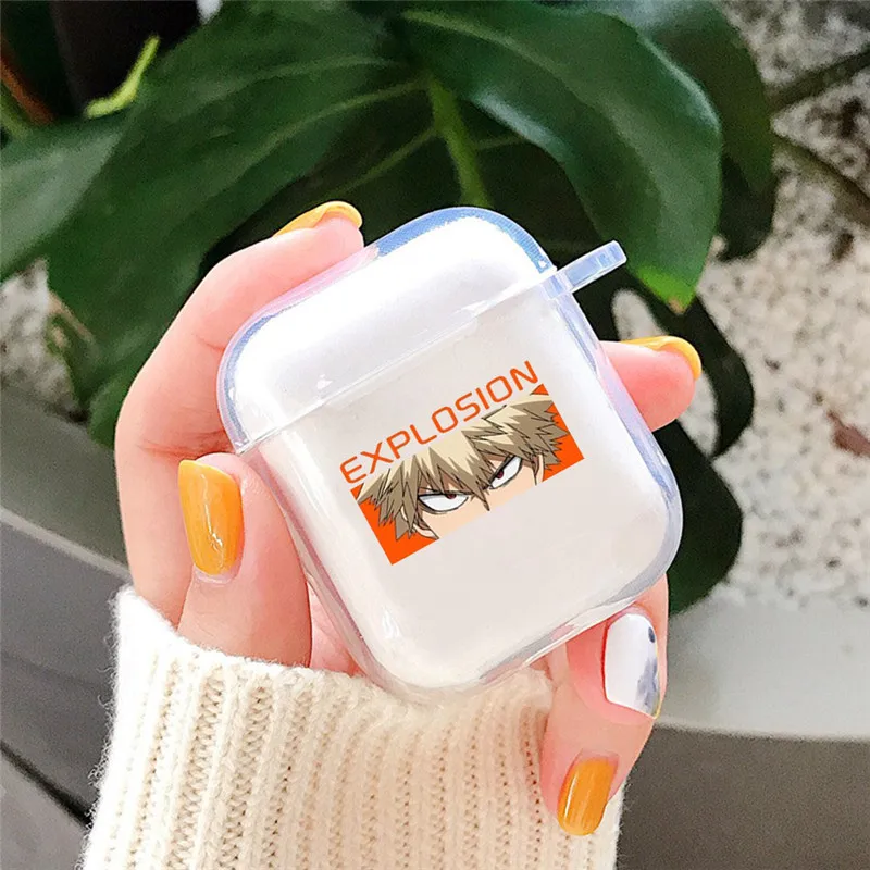 Чехол для наушников Airpods 2 1 чехол беспроводных с милыми персонажами моя геройская