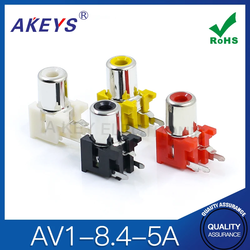 Концентрическая розетка AV 3 фута разъем RCA одно отверстие печатная плата сварка