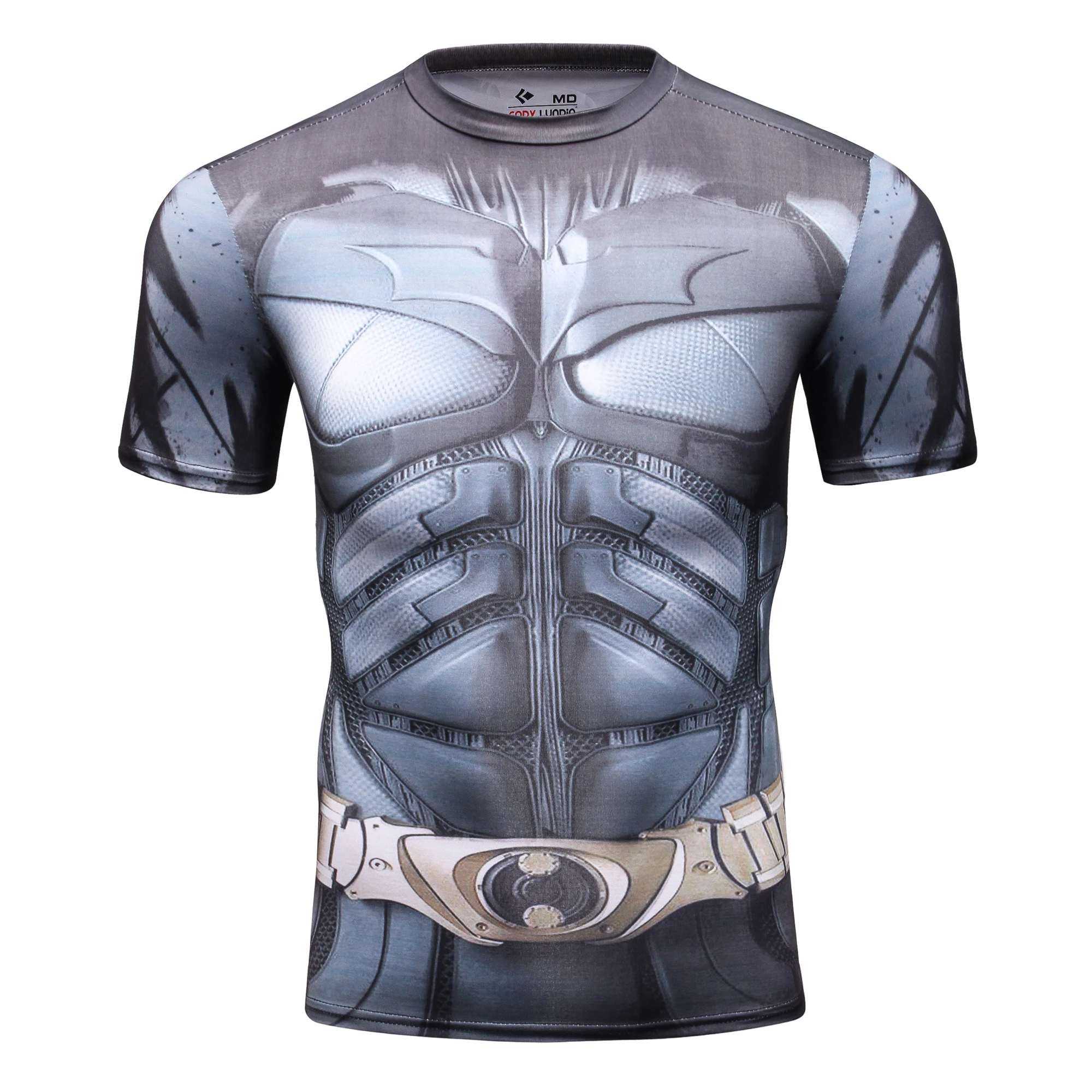 Мужская компрессионная футболка с коротким рукавом черная или белая 2021 | одежда