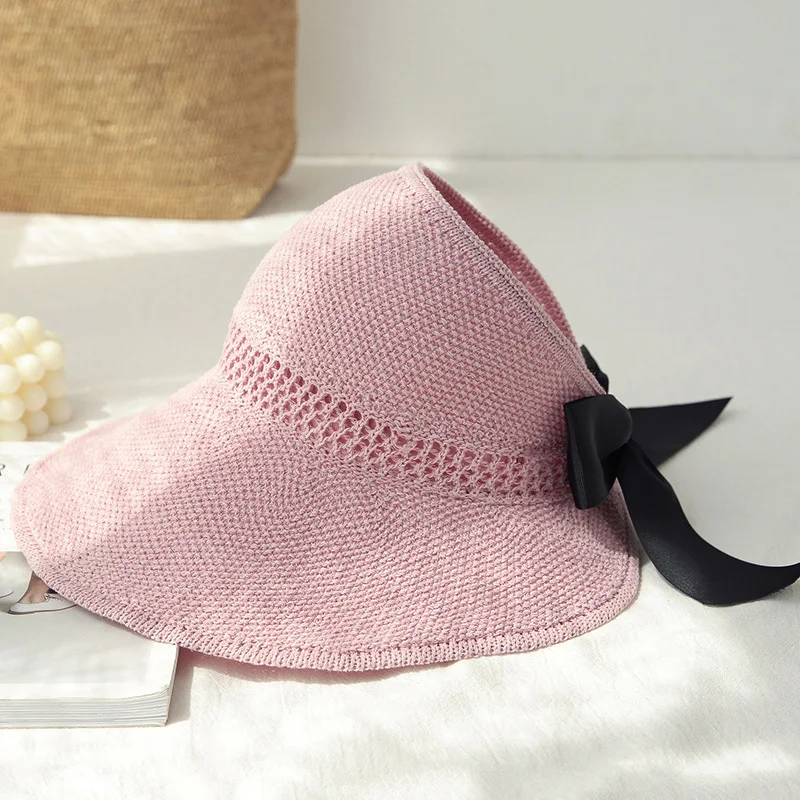 Новая женская летняя соломенная шляпа без головы складная пляжная с широкими