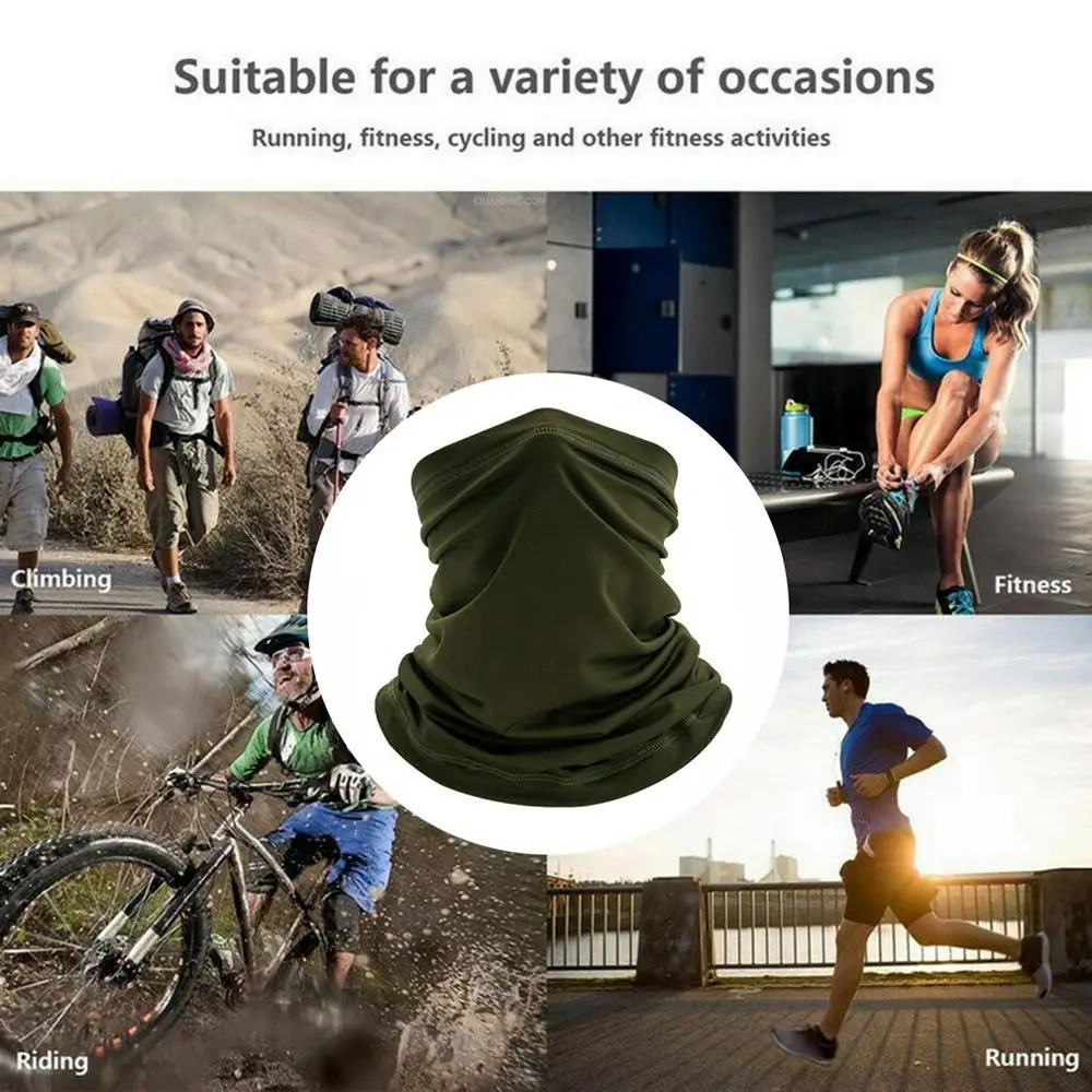 

Face Covering Mask Biker Gaiter Tube Snood Scarf Neck Cover Seamless Neck Gaiter Scarf Outdoor Cycling