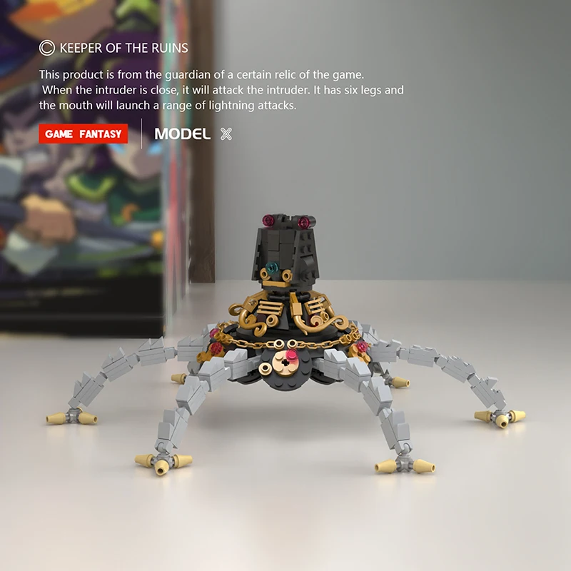Buildmoc Idea Классический игровой вратарь Nintendoed руин зельдинг строительные блоки