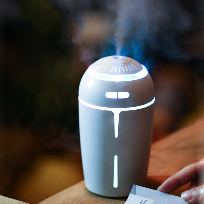 Car Humidifier USB Essential Oil Aroma Diffuser LED Lights For Office Home Ultrasonic Air 300ML Atomizer Fogger | Бытовая техника