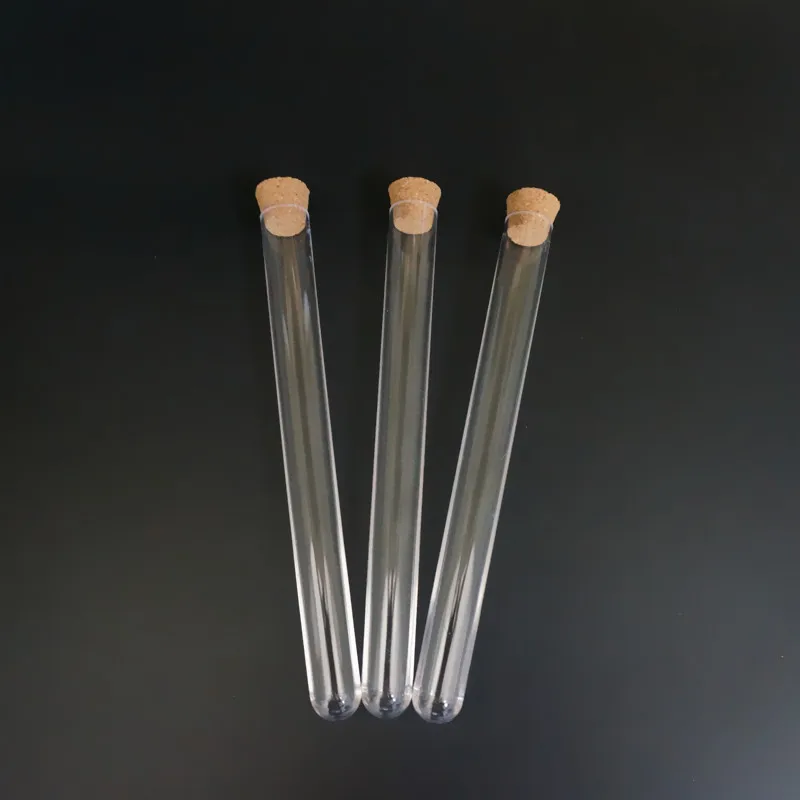 Прозрачные пластиковые пробирки с пробками круглые пробки для лабораторных