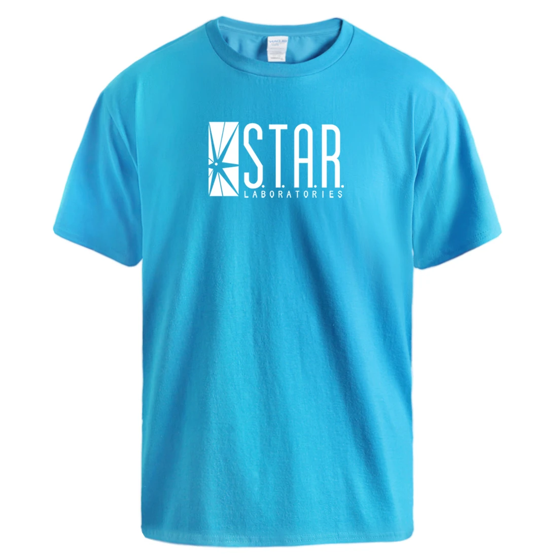 Мужские футболки с принтом Star s.t.a.r.Labs модные летние повседневные уличные Ретро