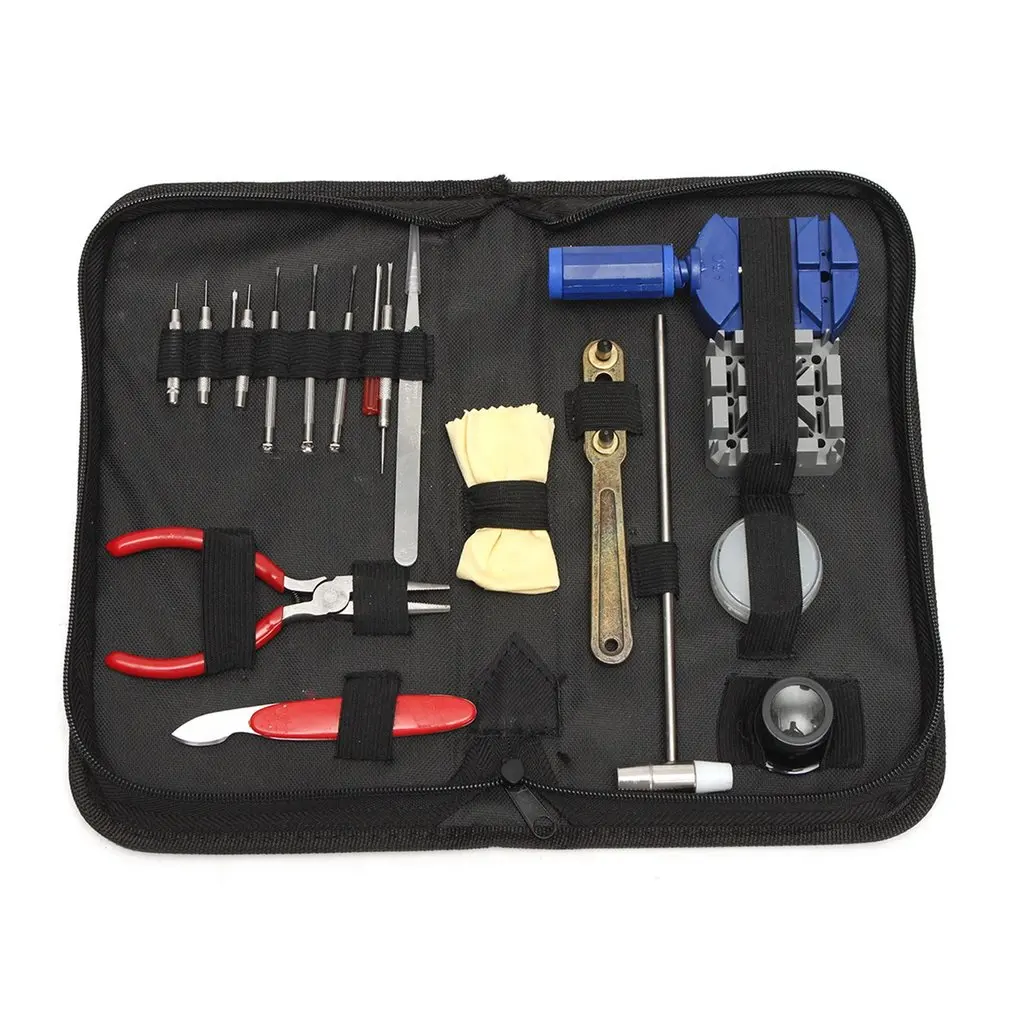 19 шт./компл. часовые часы набор инструментов для ремонта с сумкой хранения Лупа