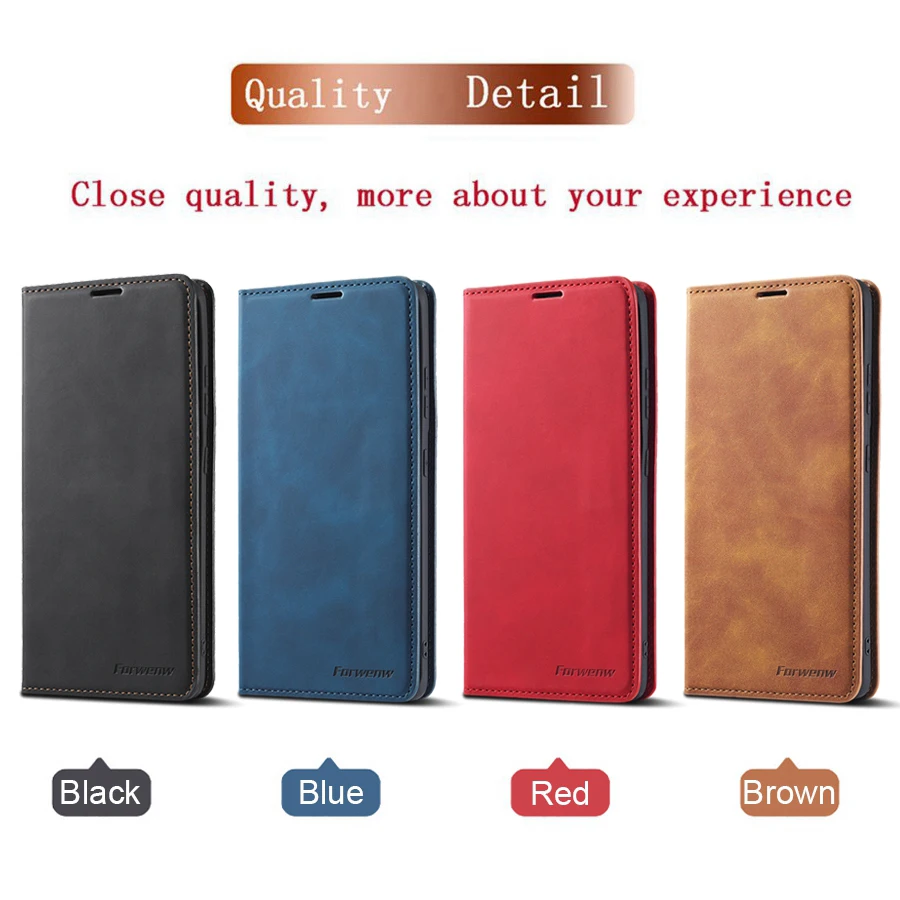 magnetic leather case for huawei mate 20 30 p20 p30 p40 pro lite p smart plus 2019 2020 honor10lite wallet card flip phone cover free global shipping