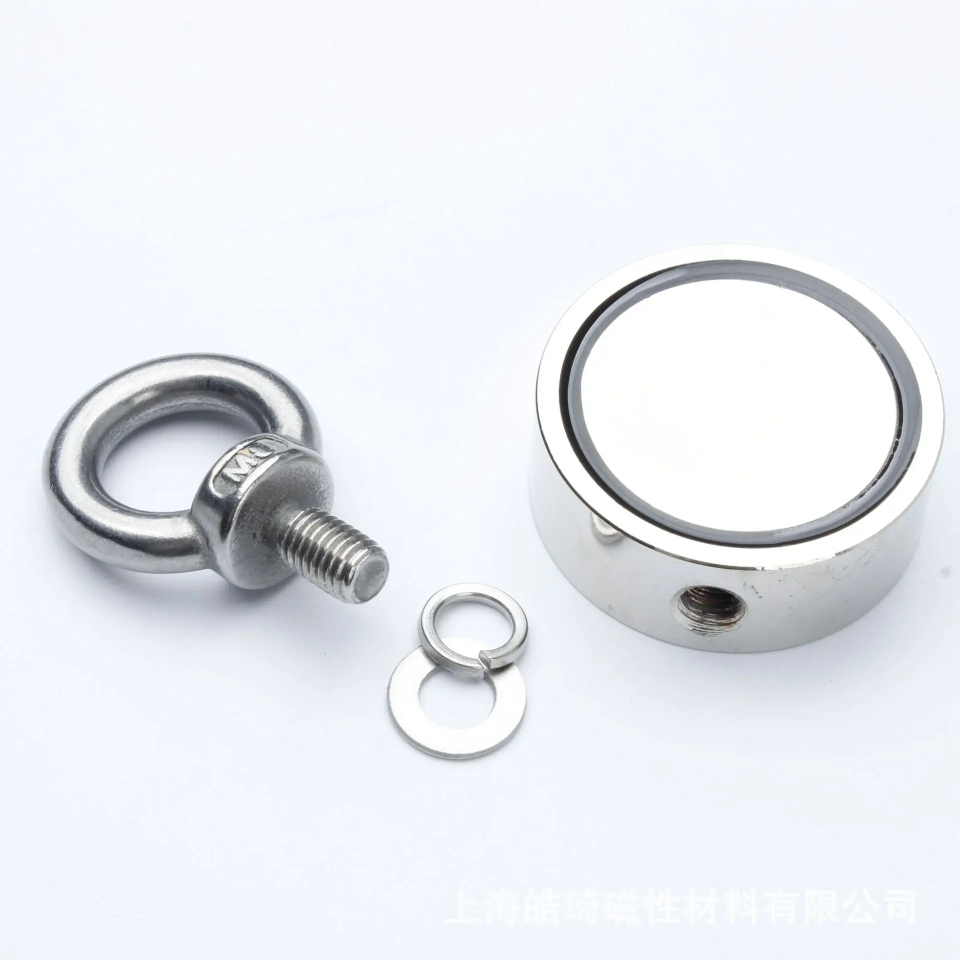 

Hot sale Double Side Magnet Fishing,Combined 300Kg Pulling Force,D60mm Diameter,Super Strong Round Neodymium Fishing Magnet Wit