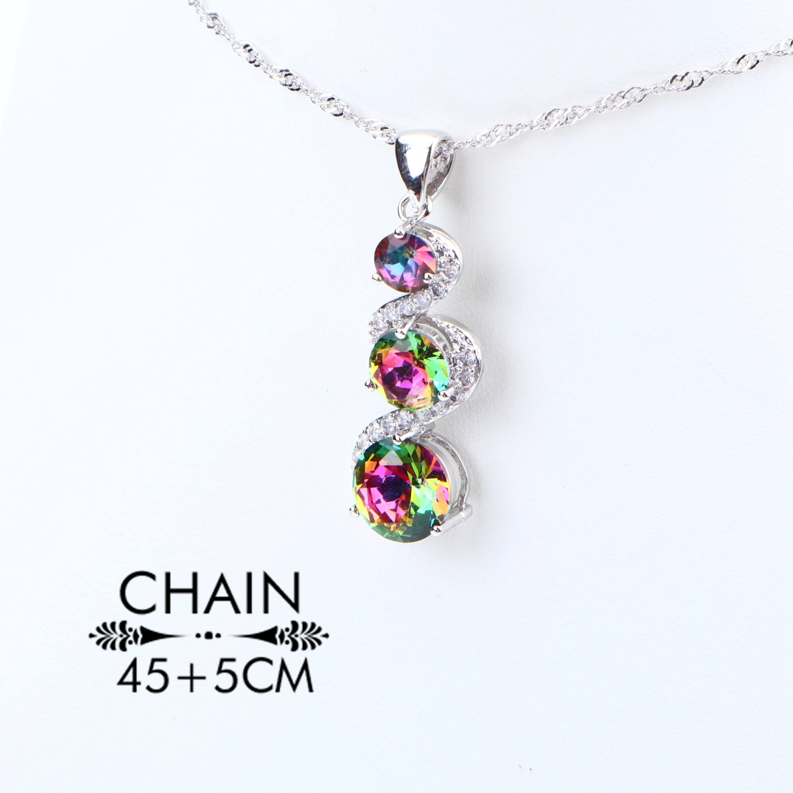 Женский Свадебный комплект из серебра 925 пробы с натуральным цирконием серьги