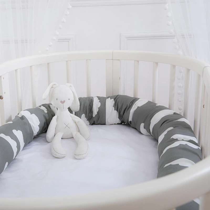 

Newborn crib bumper Cushion Safety Protection baby Around Cushion kids Sleeping cuddle pillow cotton YZL008