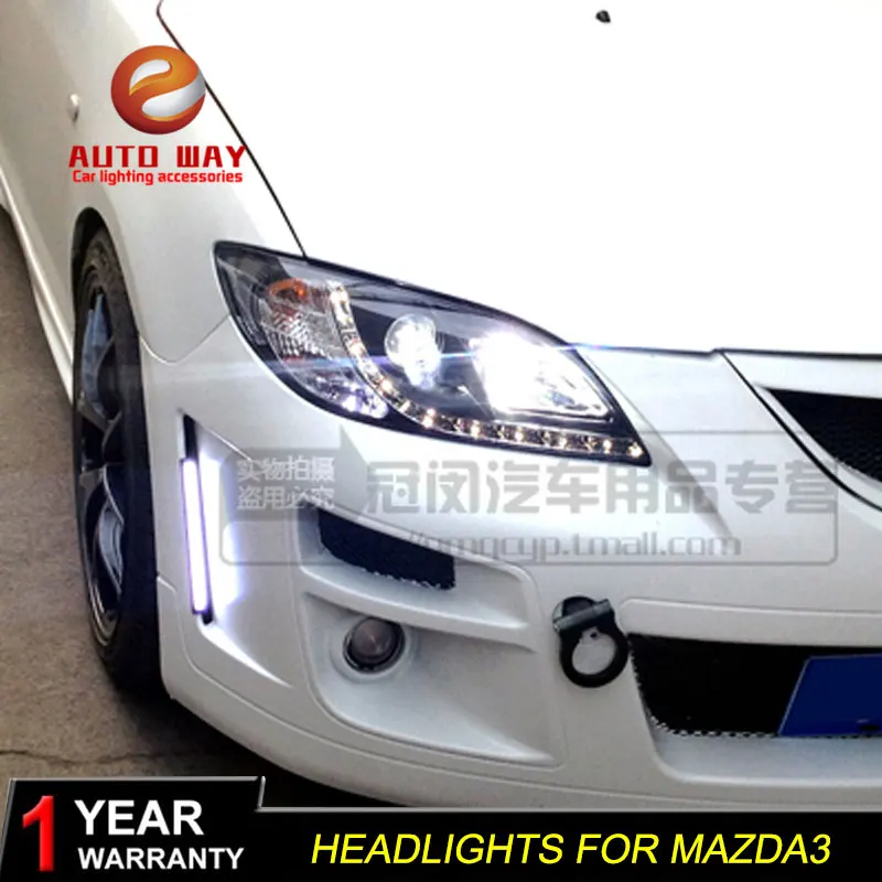 Высококачественный чехол для стайлинга автомобиля фары Mazda 3 2006 2012 светодиодный