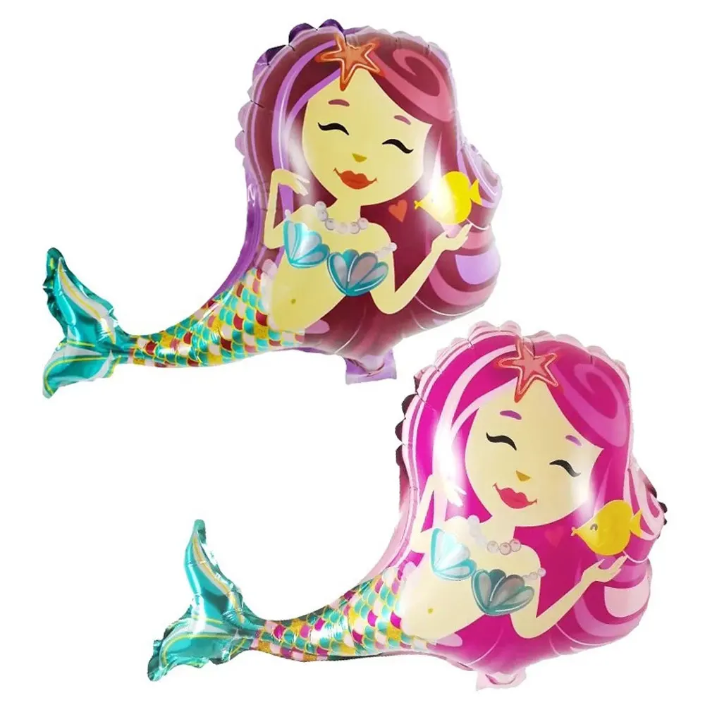 Mermaid Foil Balloon Princess Birthday Ballon Decoration Anniversaire Wedding Ball Inflatable Toys Baby Shower Party Supplies | Дом и сад