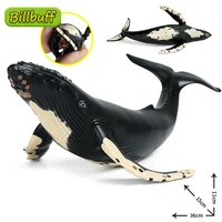 large simulation ocean animal soft glue whale models action figures collection miniature cognition educational toys for children