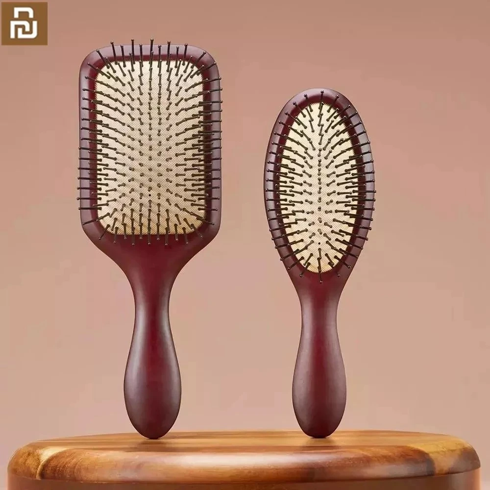 

Pianpianyouni Beech Air Cushion Massage Comb Reduces Hair Loss To Reduce Pressure Improve static electricity Comfortable Care