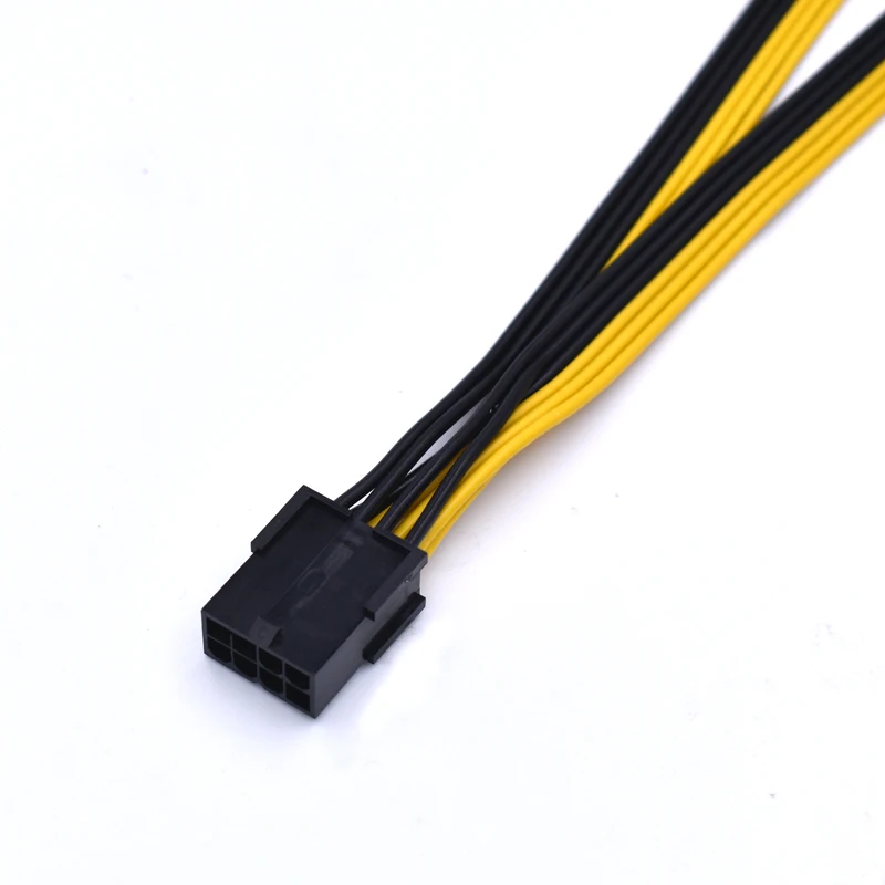 20 см 8 Pin PCI E до 2*8(6 + 2) контактный сплиттер 18AWG удлинитель Кабель питания 50 шт./лот|8